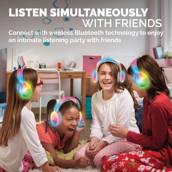 Brookstone Auriculares Inalámbricos con Luces LED Multicolor - Imagen 2