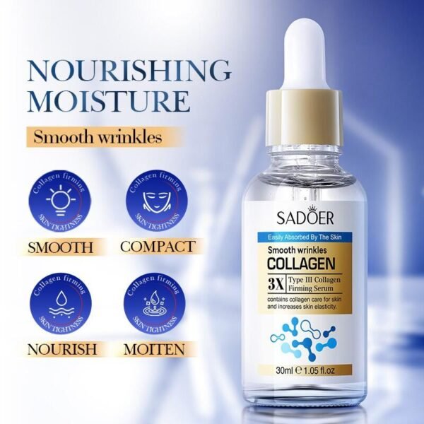 Sérum Reafirmante con Colágeno + Niacinamida + Ácido Hialurónico – 30ml - Imagen 4