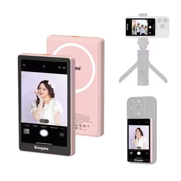 Pantalla de Monitor Selfie Magnética – Compatible con iPhone y Samsung