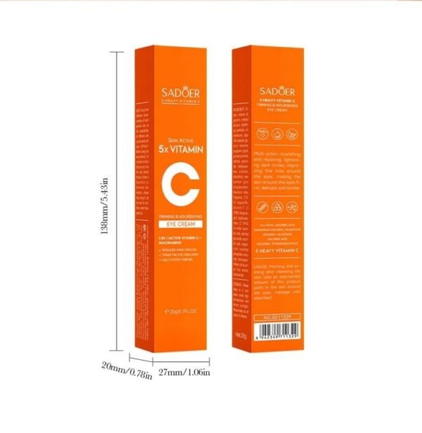 Contorno de Ojos Iluminador con Vitamina C Activa + Niacinamida 20ml – Despierta tu Mirada al Instante - Imagen 4