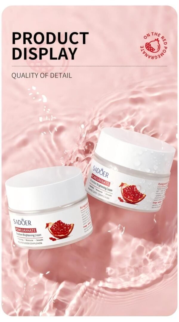 Crema Facial Iluminadora y Refrescante de Granada – 50ml