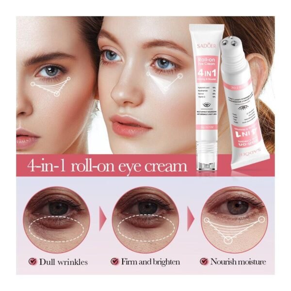 CONTORNO DE OJOS 4 EN 1 Sadoer (20 g) - Imagen 3