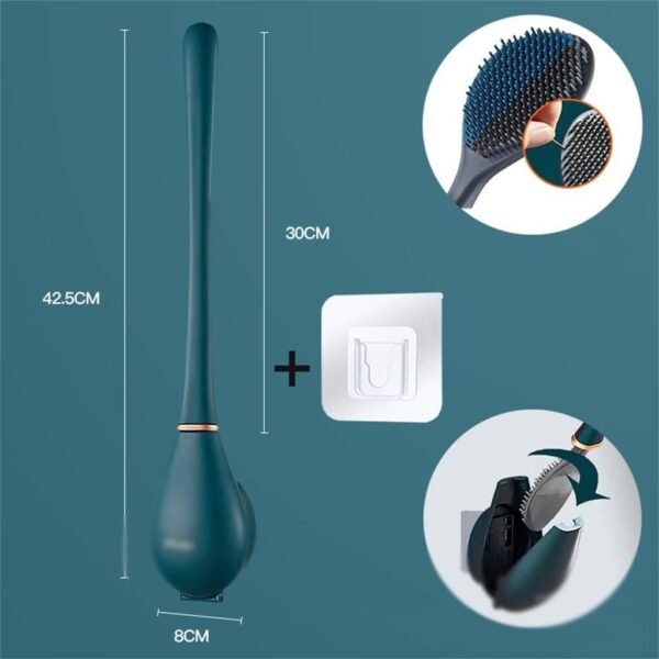 Cepillo de Inodoro de Silicona con Soporte - Imagen 6