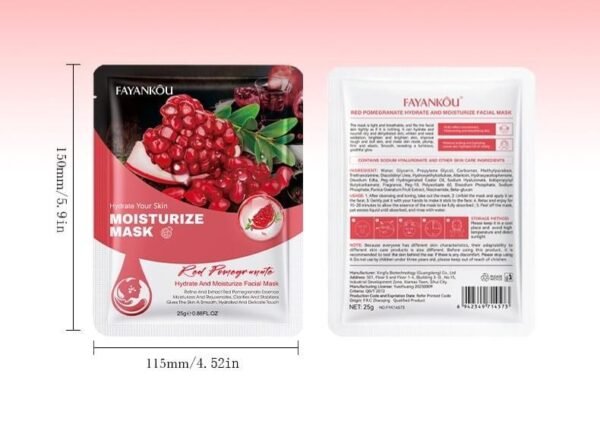 Mascarilla Facial Hidratante de Granada – Hidratación Profunda y Antioxidante Natural - Imagen 3