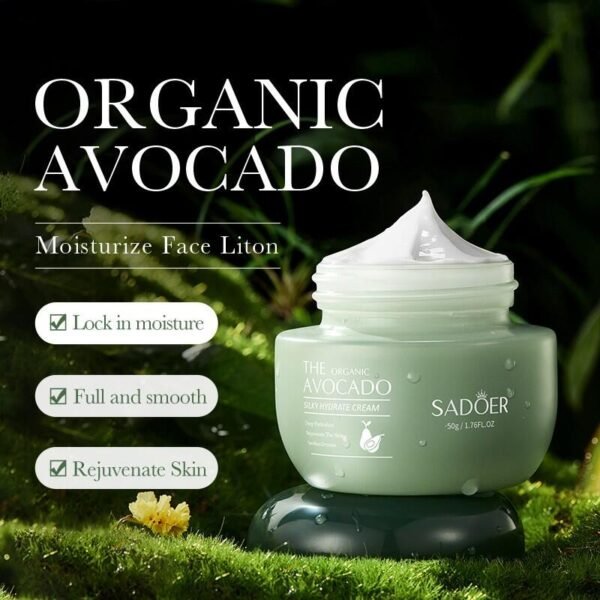 Crema Hidratante Sedosa de Aguacate Orgánico – 50ml - Imagen 2