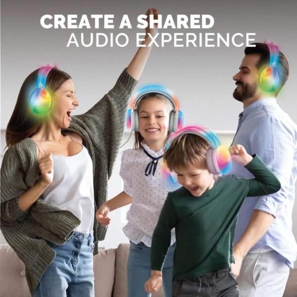 Brookstone Auriculares Inalámbricos con Luces LED Multicolor - Imagen 3