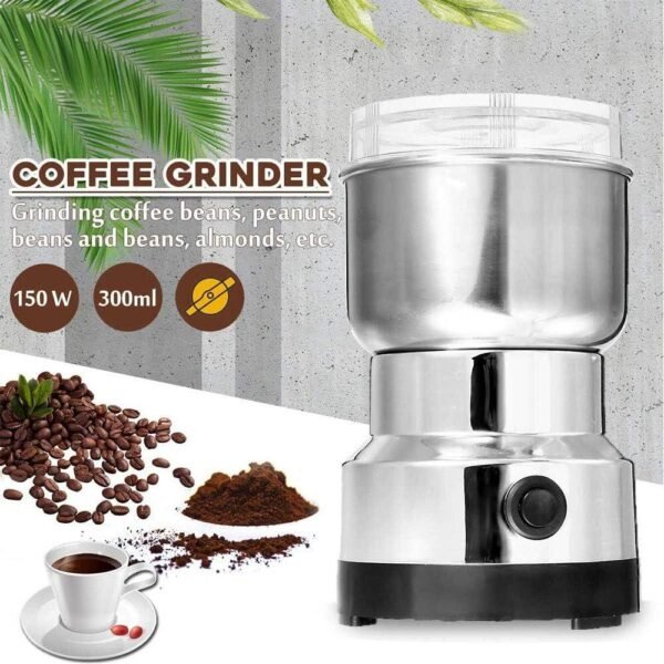 molinillo eléctrico de café/frijol de 300 W en acero inoxidable