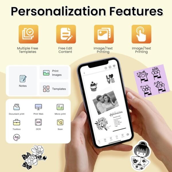 M2 Mini Impresora Térmica Portátil Bluetooth & WiFi – Imprime Donde Quieras 🖨️📱 - Imagen 7