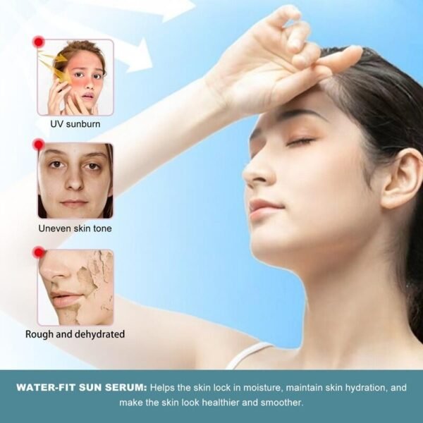 Sérum Solar Water-Fit SPF50+ PA+++ 50ml – Protección Invisible, Hidratación Profunda y Cuidado Diario para Todo Tipo de Piel - Imagen 3