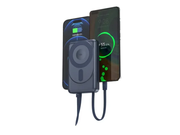 Cargador Inalámbrico Magnético 10,000mAh con Fuente de Alimentación por Cable – Doble Potencia, Doble Comodidad - Imagen 8
