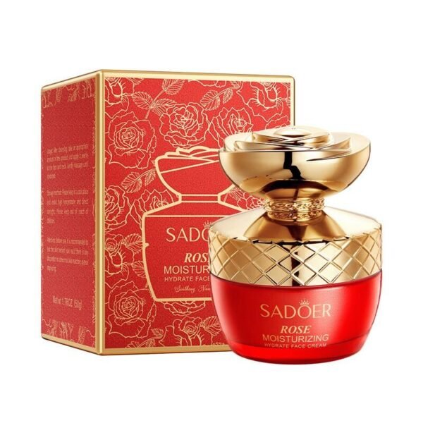 Crema Facial Hidratante de Rosa 50g SADOER – Hidratación Profunda, Suavidad y Luminosidad Natural para tu Piel - Imagen 2