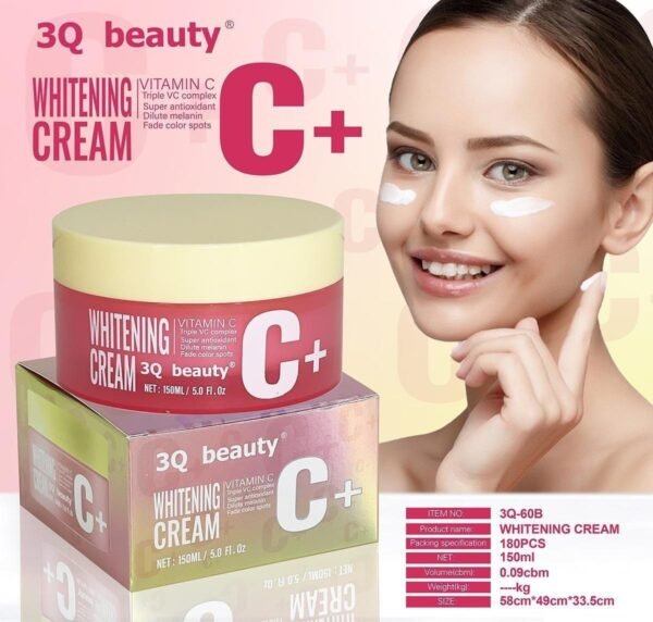 Crema Blanqueadora con Vitamina C 3Q Beauty 150ml – Ilumina, Unifica y Revitaliza la Piel con Poder Antioxidante