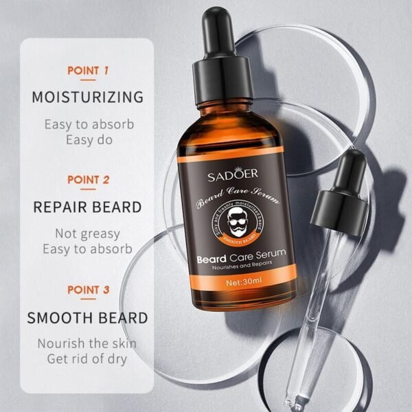 Sérum para el Cuidado de la Barba SADOER 30 ml – Nutrición, Crecimiento y Estilo Profesional - Imagen 5