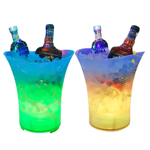 Cubeta Grande Para Hielo Parlante Con Luces LED (5L - 7L) - Imagen 7