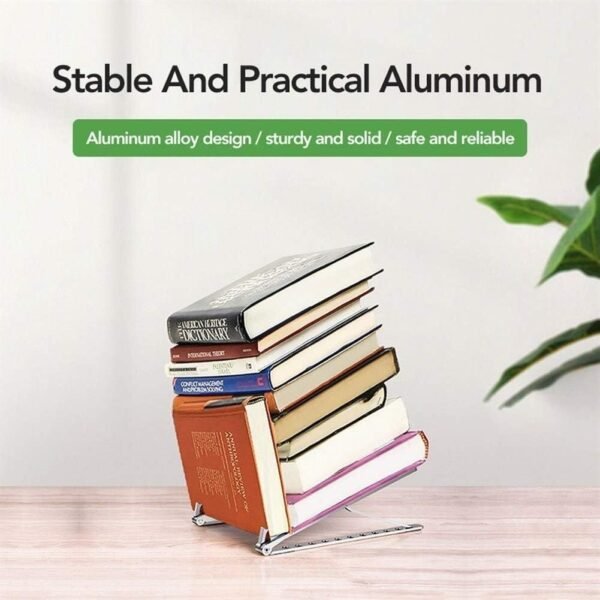 Soporte para ordenador y Tablet de Aleación de Aluminio – Plegable y Ajustable - Imagen 4