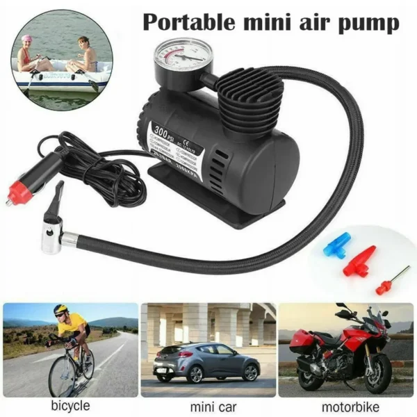 Compresor de Aire Portátil 300 PSI – Inflador Eléctrico para Neumáticos de Coche - Imagen 6