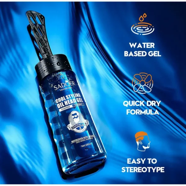 Gel Fuerte con Ajuste de Cera – Estilo Duradero, Acabado Profesional (280 ml) - Imagen 4