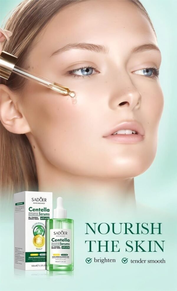 Solución Facial Multiefectos con Centella Asiática 100ml SADOER – Calma, Regenera e Hidrata la Piel Sensible y Estresada - Imagen 2