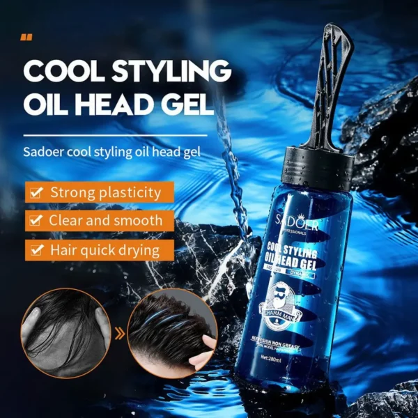 Gel Fuerte con Ajuste de Cera – Estilo Duradero, Acabado Profesional (280 ml) - Imagen 3