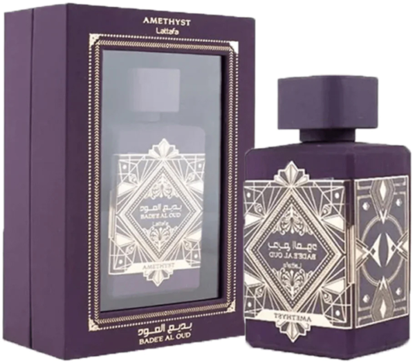 Perfume Eau de Parfum BADE'E AL OUD AMETHYST 100ML – LATTAFA – Misticismo y lujo en cada esencia