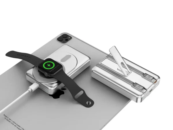 Cargador Inalámbrico Magnético 10,000mAh con Fuente de Alimentación por Cable – Doble Potencia, Doble Comodidad - Imagen 3
