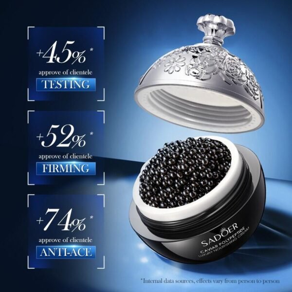 Crema Antiarrugas Reafirmante con Caviar y Polipéptido SADOER – 30g - Imagen 3